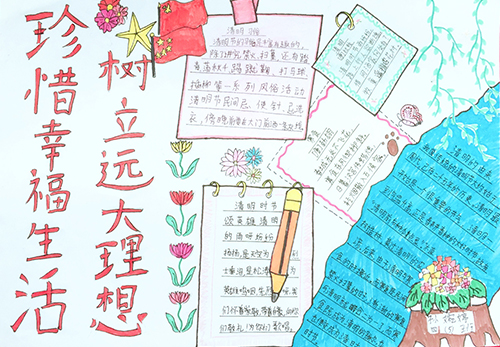 南昌現(xiàn)代外國語學校(象湖校區(qū))開展“手抄報比賽”主題教育活動