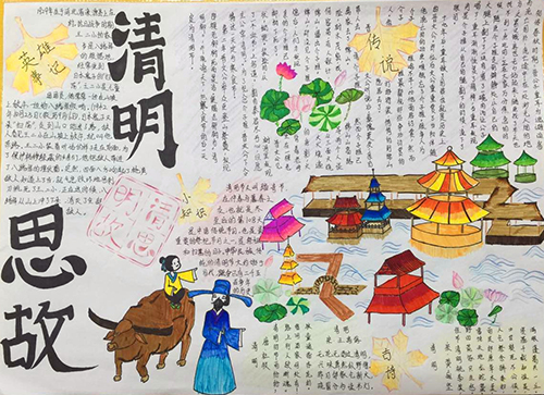 南昌現(xiàn)代外國語學(xué)校(象湖校區(qū)) 組織開展“我們的節(jié)日·清明”節(jié)日小報(bào)評比活動(dòng)